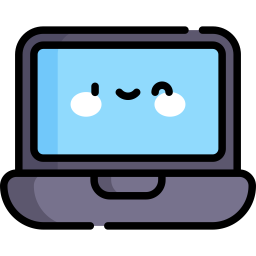 Laptop Kawaii Lineal color icon