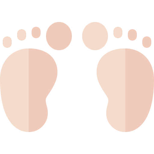 Footprint Basic Rounded Flat Icon