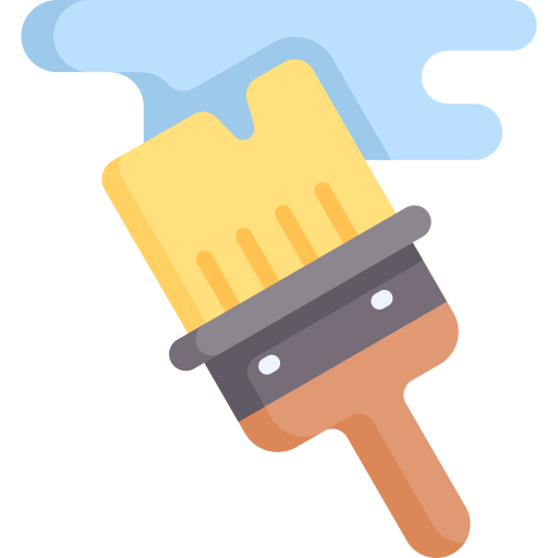 cepillo de pintura icono gratis