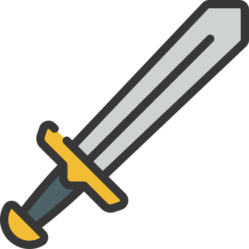 Sword Juicy Fish Soft-fill icon