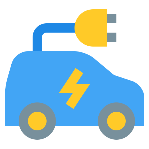 coche eléctrico icono gratis