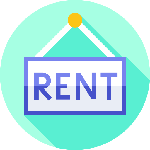 Rent Flat Circular Flat icon