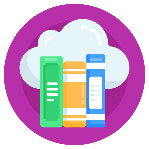 Cloud library free icon