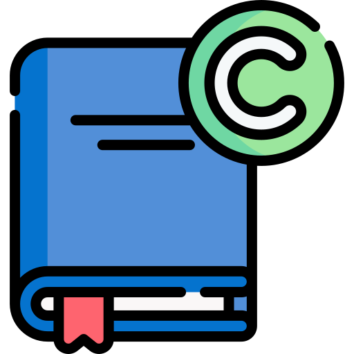 derechos de autor icono gratis