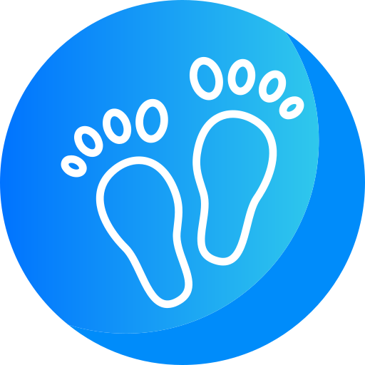 Footprint Generic Flat Gradient icon