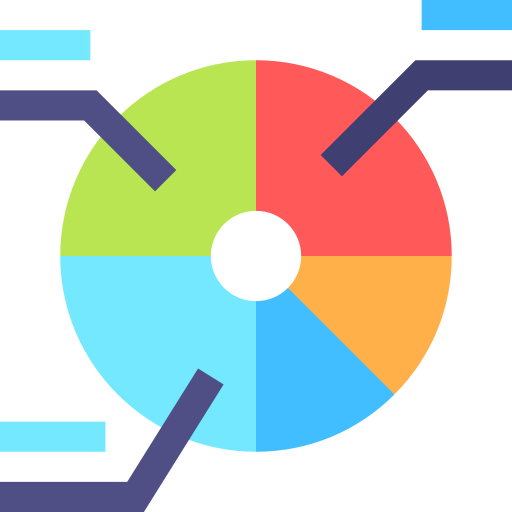 gráfico circular icono gratis