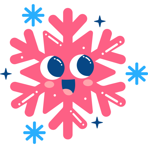 Snowflake Stickers - Free weather Stickers