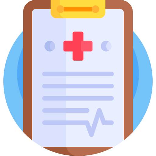 informe médico icono gratis