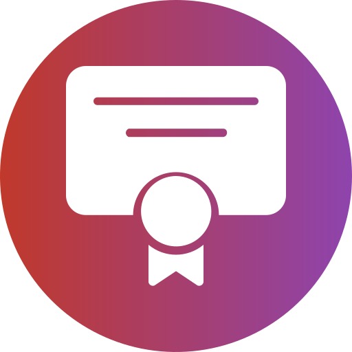 certificado icono gratis