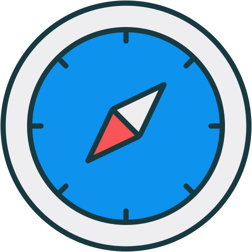 Compass Generic Outline Color icon