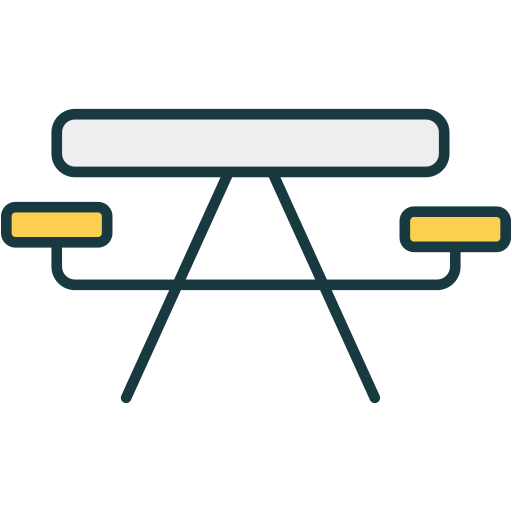 Bench Generic Outline Color icon