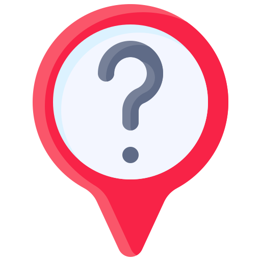 Question mark icon flat red round button vector illustration – MECO
