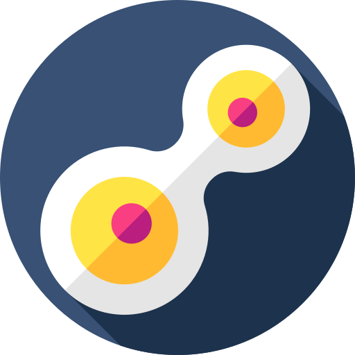 Mitosis Flat Circular Flat icon