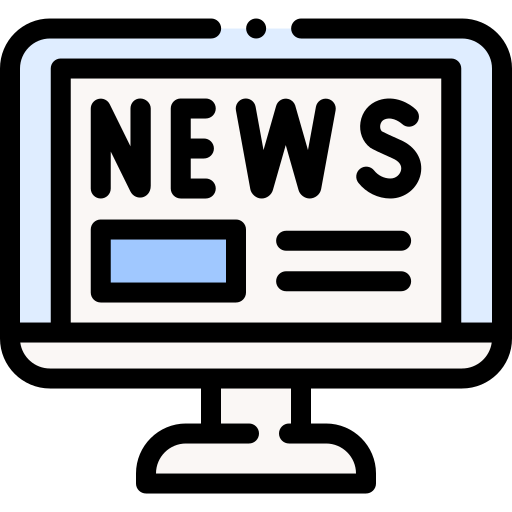 informe de noticias icono gratis