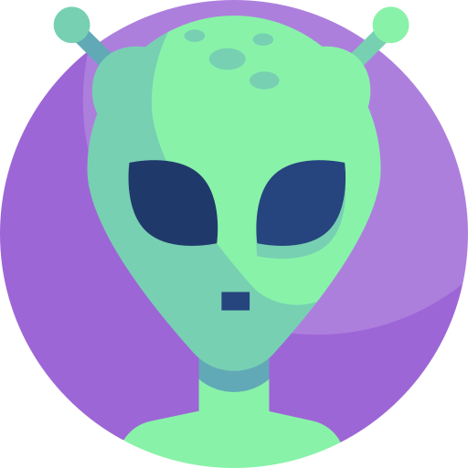 Alien Detailed Flat Circular Flat icon