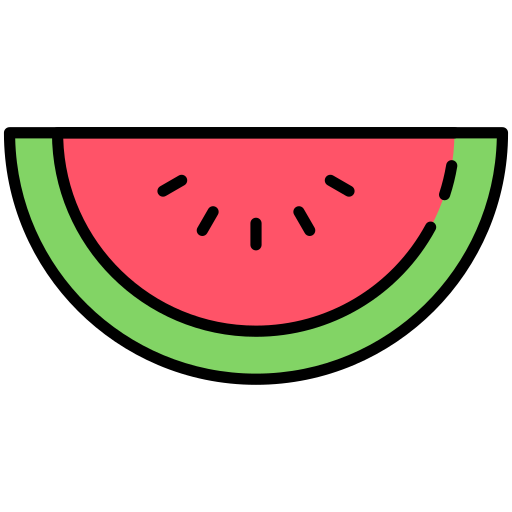 Watermelon Generic Outline Color icon