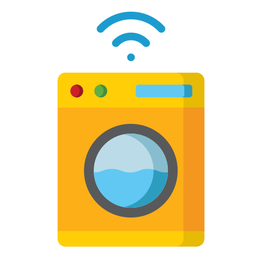 lavadora inteligente icono gratis