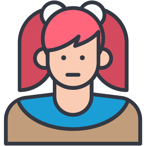 Little girl Generic Outline Color icon