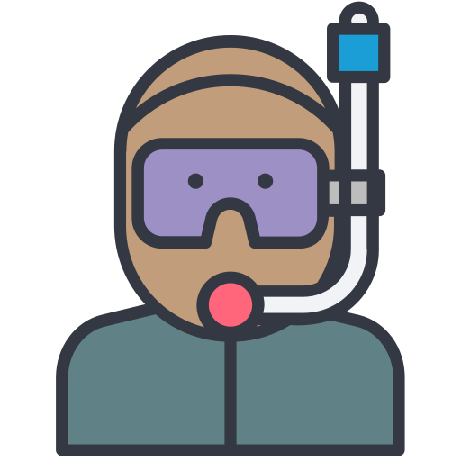 Scuba diver Generic Outline Color icon