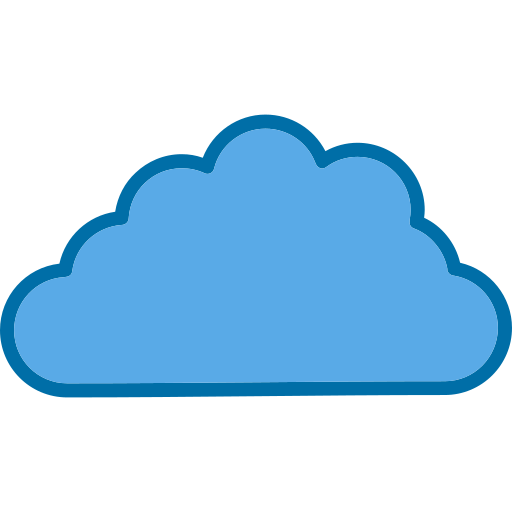 Cloud Generic Blue icon