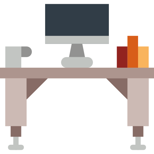 Desk prettycons Flat icon