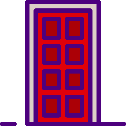 Door Prettycons Lineal Color Icon