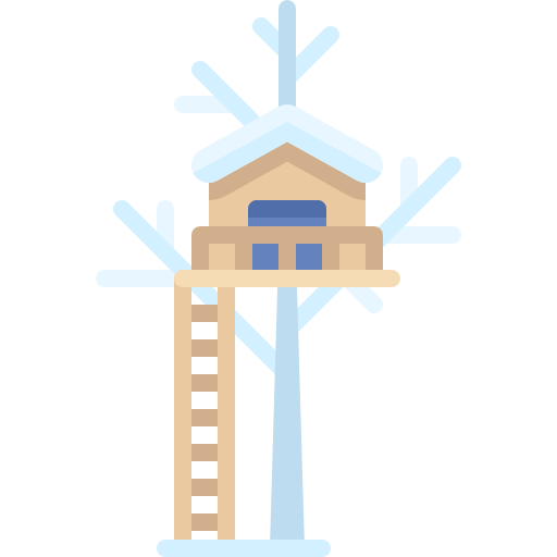 cabane dans les arbres Icône gratuit