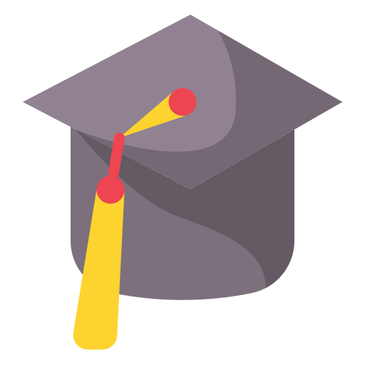 sombrero de graduacion icono gratis