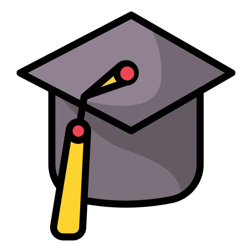 sombrero de graduacion icono gratis