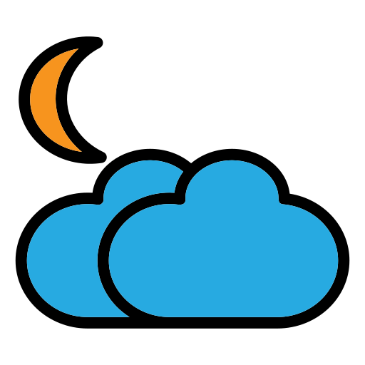 bewölkte nacht kostenlos Icon bewölkte nacht kostenlos Icon