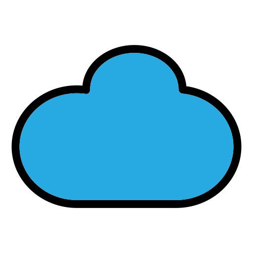 Cloud Generic Outline Color icon