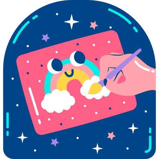 Drawing free sticker