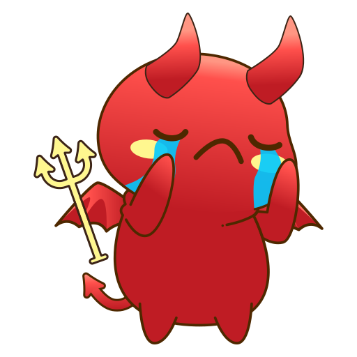 Sad free sticker