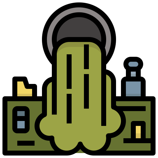 la contaminación del agua icono gratis