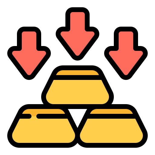 lingot d'or Icône gratuit