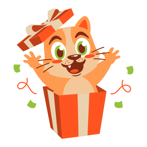 boite cadeau gratuit sticker