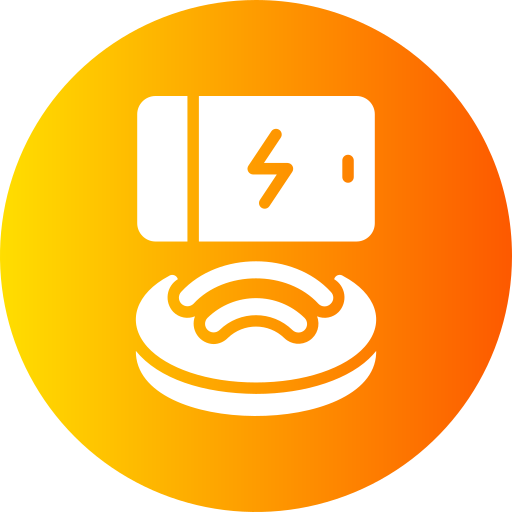 cargador inalámbrico icono gratis