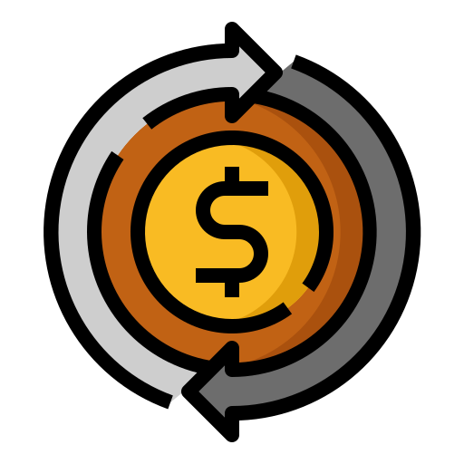 flujo de efectivo icono gratis