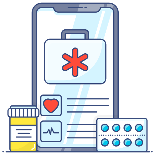 aplicación médica icono gratis