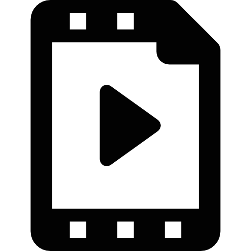 documento de película icono gratis