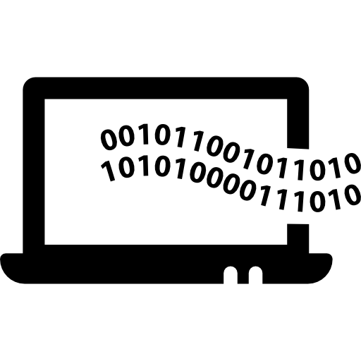 sistema binario icono gratis