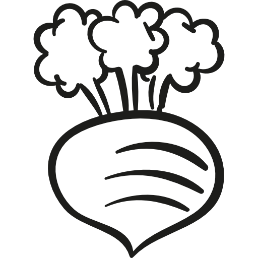 rábano de jardinería icono gratis