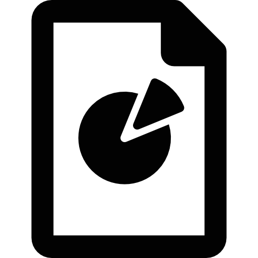 documento de gráfico circular icono gratis