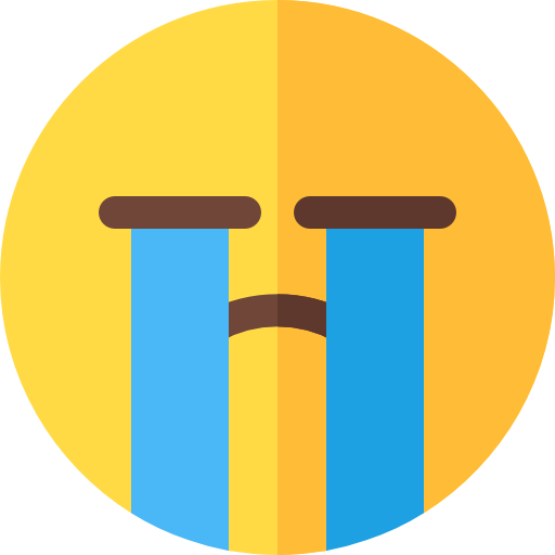 Crying Basic Rounded Flat icon