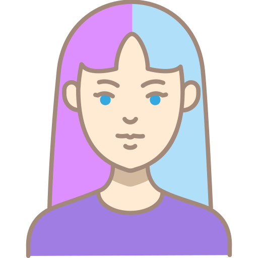 Hairstyle Generic Outline Color icon