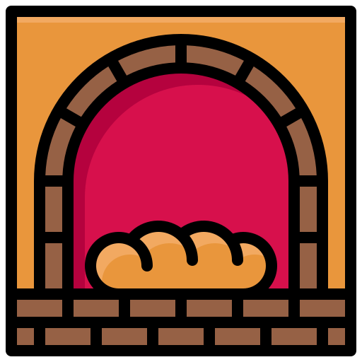 horno de piedra icono gratis