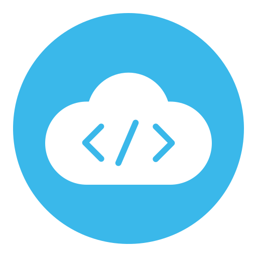 codificación en la nube icono gratis