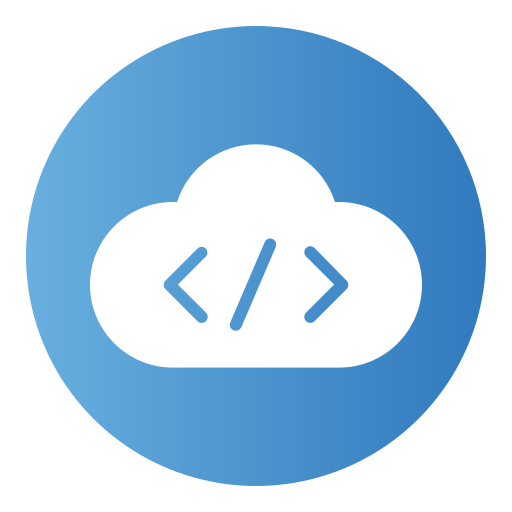 codificación en la nube icono gratis