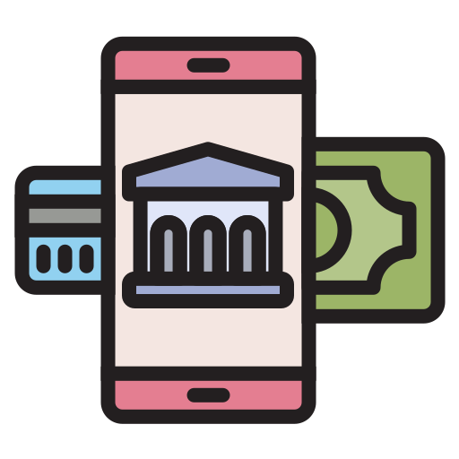 Mobile banking Generic Outline Color icon