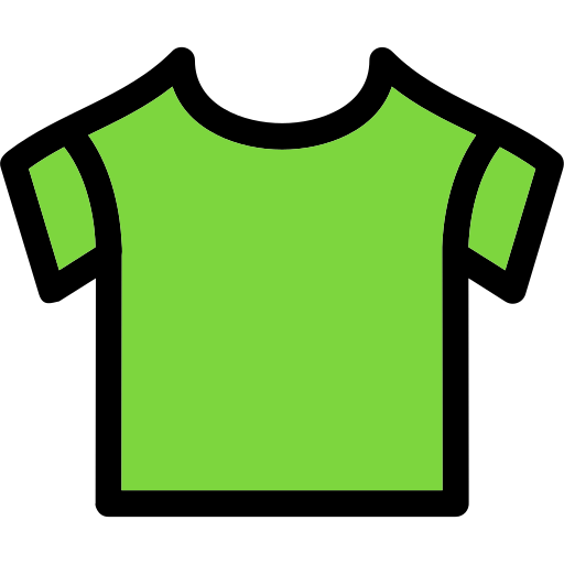 T shirt Generic Outline Color icon